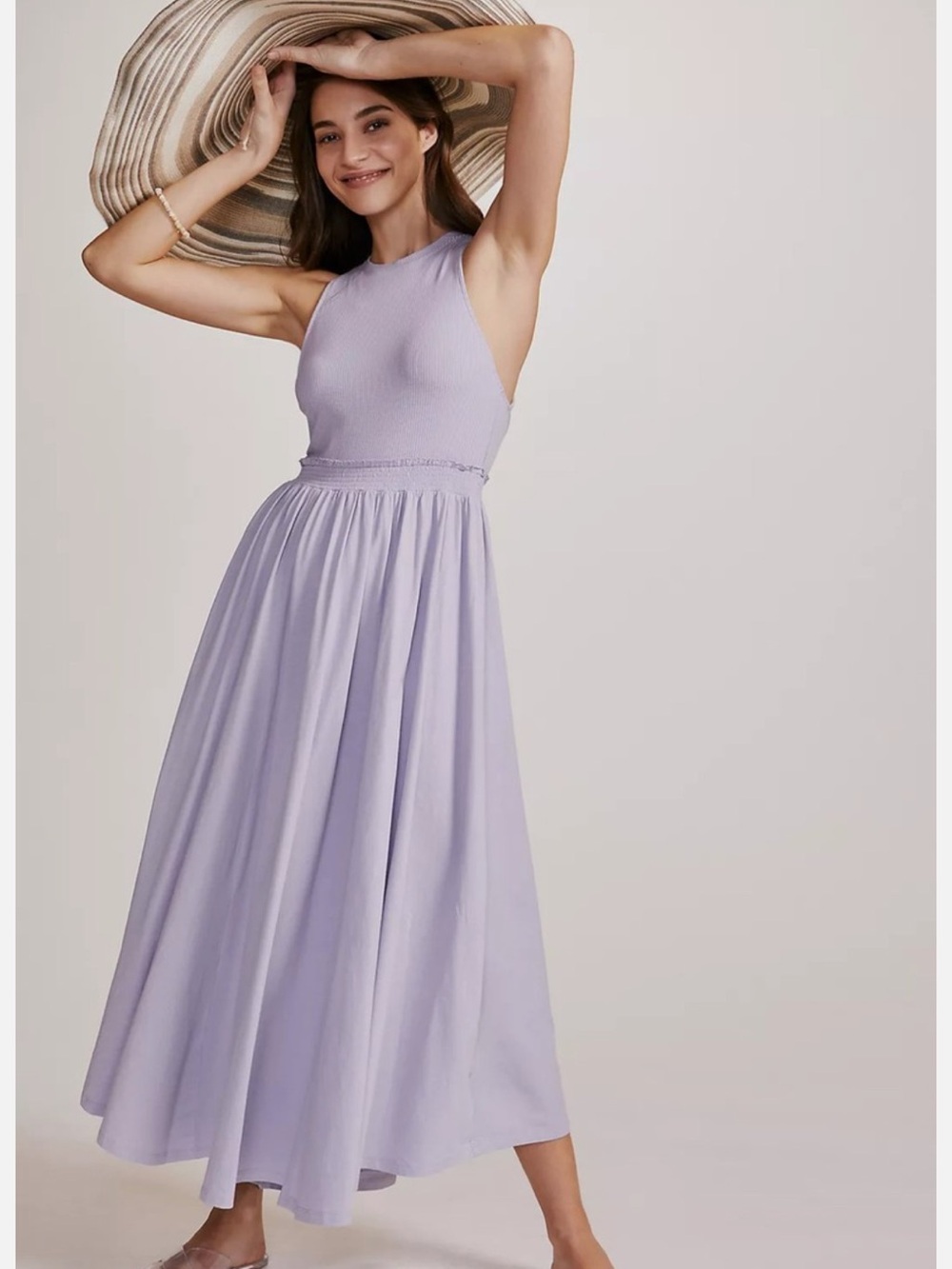 Daily Practice by Anthropologie Jump-High Cutout Dress in Sky